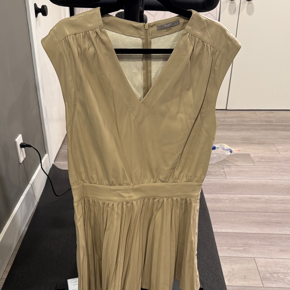 Tart Tan V-Neck Midi Dress